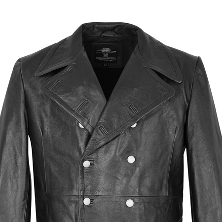 Offizier Mantel - leather WH/SS officer greatcoat - repro