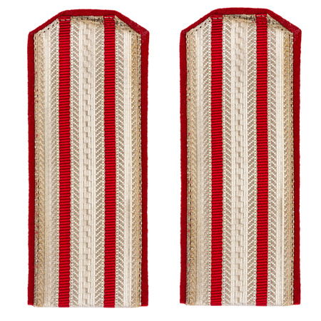 Stabs-officer shoulder straps - service - red