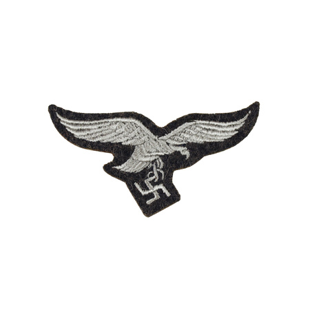 LW side cap adler - wool, embroidery - repro