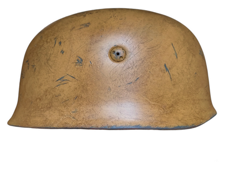 Stahlhelm M38 for LW paratroopers, sand camo, heavily aged