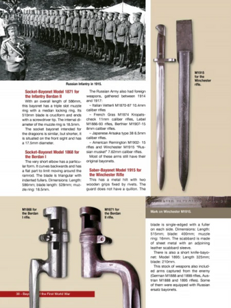 Bayonets of the First World War