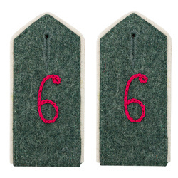 Prussian EM M1915 shoulder boards - German Grenadier-Regiment 6.- repro