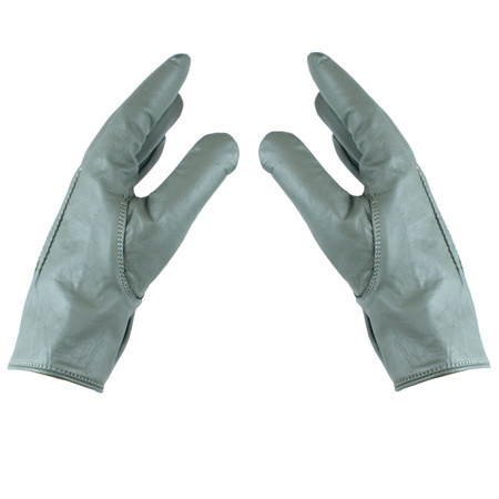 Winter gray leather field gloves - replica