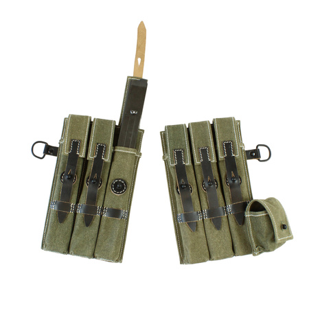 MP 38/40 canvas magazine pouches, no markings - Replica