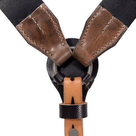 German WH/SS leather Y-straps, late war model - Fredericci