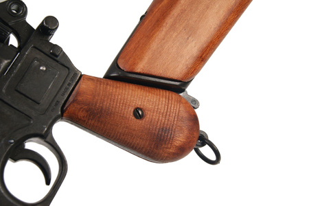 Mauser C96 with wooden stock-holster - non-firing replica