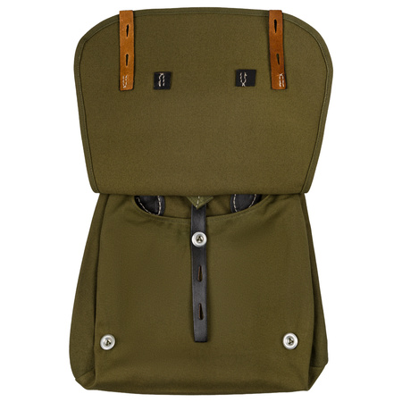 German M31 bread bag with black leather - repro