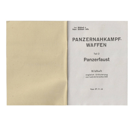 Panzernahkampf Waffen Panzerfaust instrukcja - replika