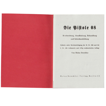Die Pistole 08 manual - repro