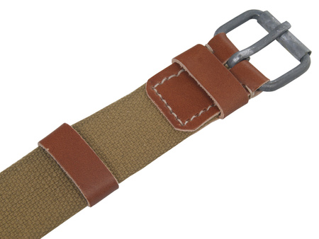 M1935 austerity pattern belt - brown leather strap - repro