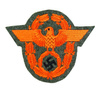 Feldgendarmerie Adler - sleeve patch, orange - repro