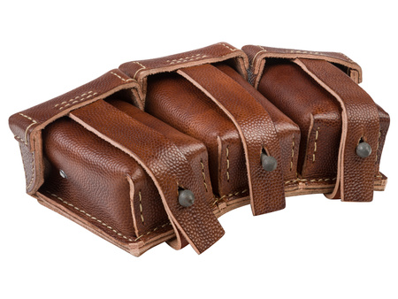 M1909 ammo pouch, war version - brown - repro