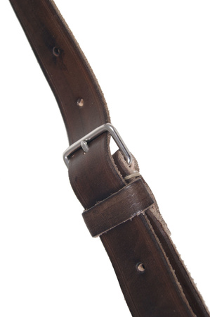 Extra-long shoulder strap for Polish M1936 officer belt - dark brown