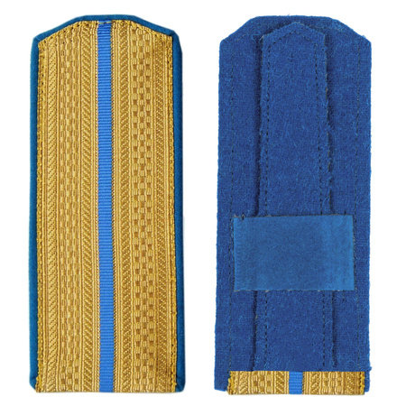 RIA Ober-officer service shoulder straps, blue - repro