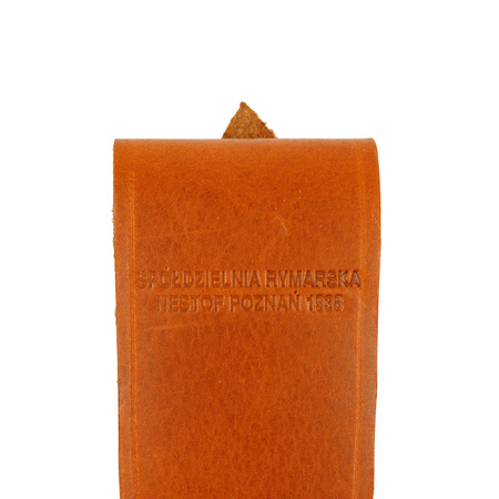 Fastened police keychain, brown, 2nd PR - repro 