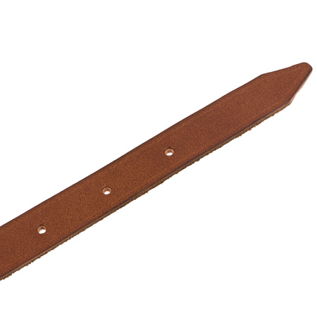 Trouser belt - leather - brown - repro