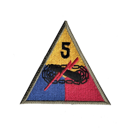 Patch of 5th US Armored Division - repro