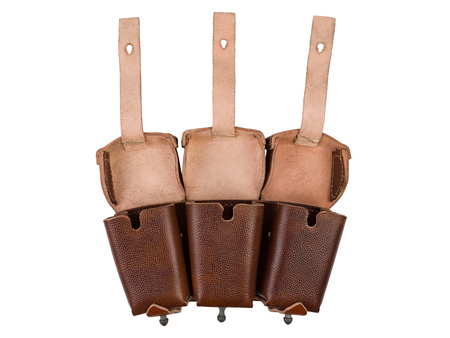 M1909 ammo pouch, war version - brown - repro