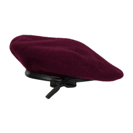 Brytyjski beret, wojska powietrznodesantowe, sukienny, bordowy - replika