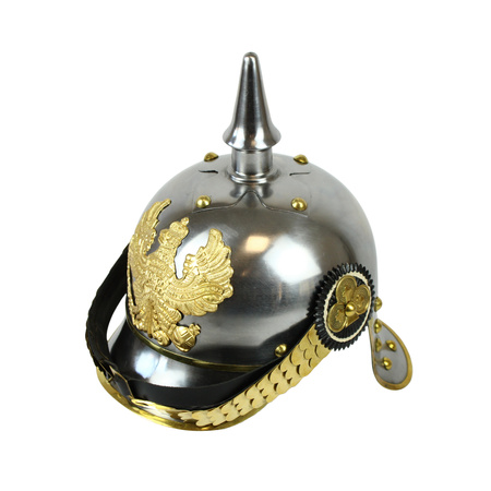 Cuirassier Pickelhaube, Silver - German Kingdom of Prussia cavalry helmet