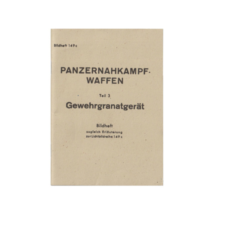 Panzernahkampf Waffen Gewehrgranatgeratmanual - repro