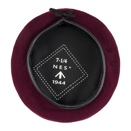 Brytyjski beret, wojska powietrznodesantowe, sukienny, bordowy - replika
