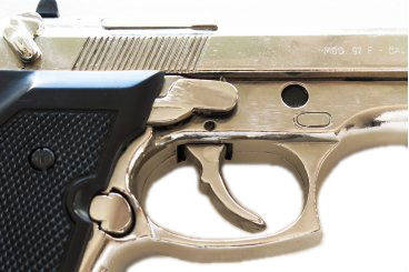 Denix 1254/NQ, Beretta 92 non-firing replica, nickel-plated version