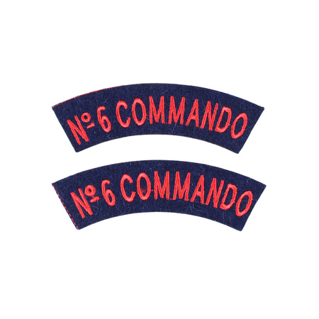 Naszywki na rękaw „No.6 Commando” - replika