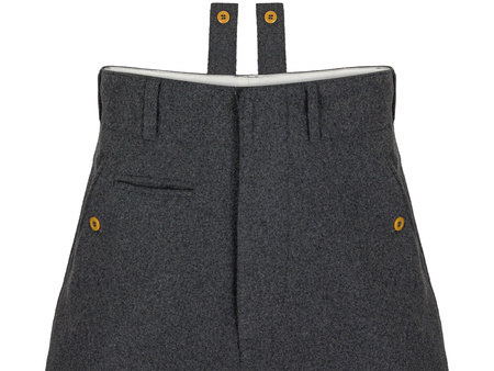 Reithose Steingrau, field officer breeches, early - repro