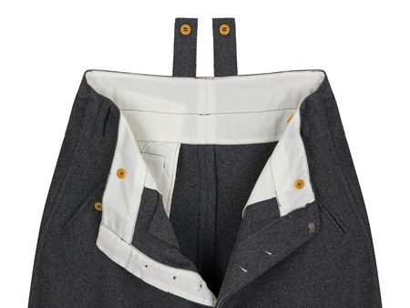 Reithose Steingrau, field officer breeches, early - repro