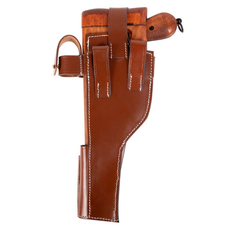 Mauser C96 with wooden stock-holster & leather harness - full set