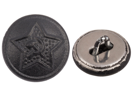 M1936 uniform button, steel, black - repro