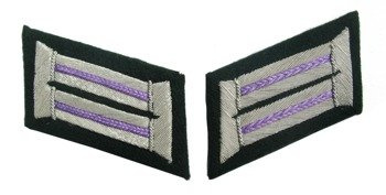 Kragenspiegel, patki kołnierzowe oficerskie WH - kapelańskie