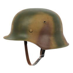 Hełm WH/SS Stahlhelm M42 w kamuflażu Normandia, lekko postarzony