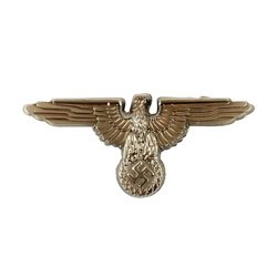 Adler SS metalowy na czapkę, antykowany - replika
