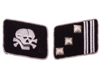 Patki oficerskie SS Totenkopf,sukienne - Hauptsturmführer