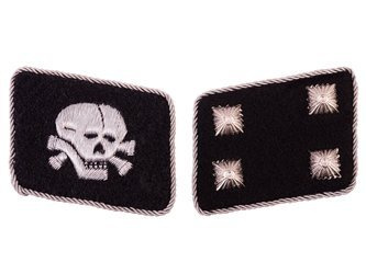 Patki oficerskie SS Totenkopf,sukienne - Sturmbannführer