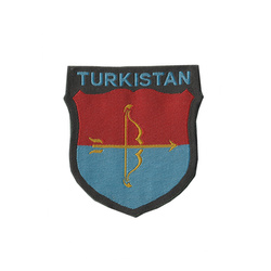 Tarcza na ramię ochotników, Turkistan, drugi wzór, BeVo - złożona