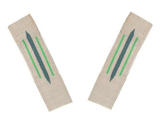 Obszycia M35 - patki strz. górskich jasno zielone