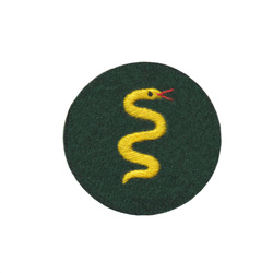 Naszywka Heer - Unterveterinare, ciemnozielona - replika