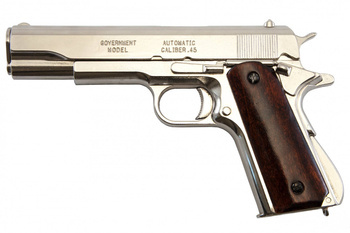 Denix 6316, replika Colt M1911A1 - srebrny