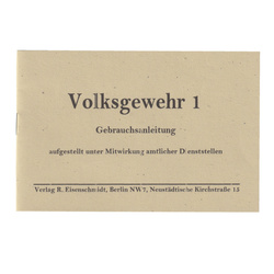 Volksgewehr 1 instrukcja - replika