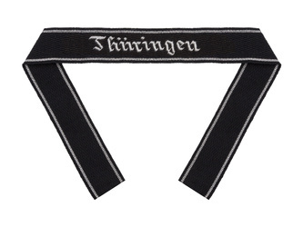 Taśma na rękaw Totenkopf-Standarte 3 "Thüringen" - RZM, oficerska