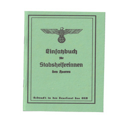 Soldbuch Stabshelferin - replika