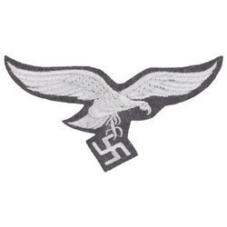 Adler LW haftowany, tło ciemnoniebieskie - replika