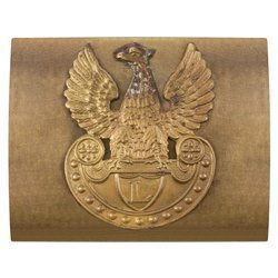Klamra legionowa, mosiężna klamra z mosiężnym orłem - replika