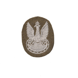 Orzeł wz. 37 na rogatywkę, haftowany, sukno - replika