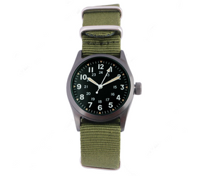 Zegarek służbowy US Army Service Watch, Wietnam, nylonowy pasek - replika