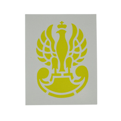Kalkomania - Orzeł II Korpus Polski, żółty