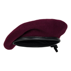 Brytyjski beret, wojska powietrznodesantowe, sukienny, bordowy - replika
